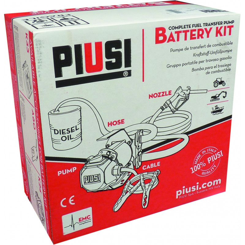 Pompe transfert gasoil+kit batterie