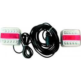 Rebadis Plaque de Feux sans Fil pour remorque, kit éclairage arrière LED  WiFi